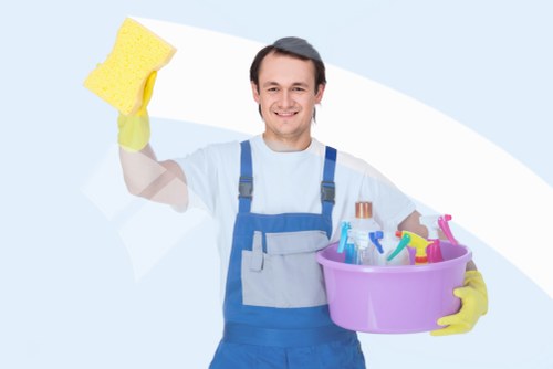Professional carpet cleaning team in Bromley refreshing a living room carpet