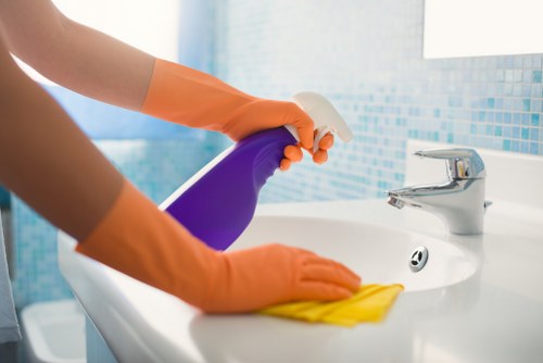 Cleaning reception and communal office areas in Bromley