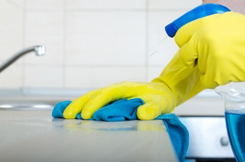 Deep cleaning of tiled and stone flooring in a Bromley property
