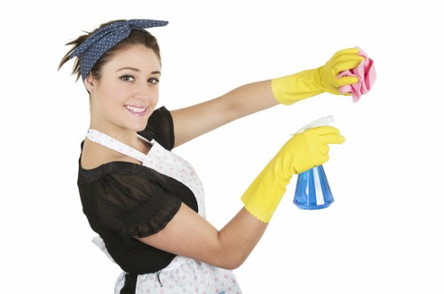 Professional carpet cleaner managing wet floor risks