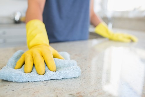 Cleaning a family home in Bromley before final inspection