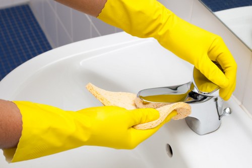 Local cleaning team preparing a renovated home in Bromley after building work